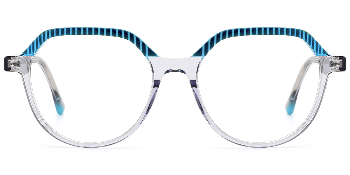 Acetate Geometric Reading Glasses pattern-translucent