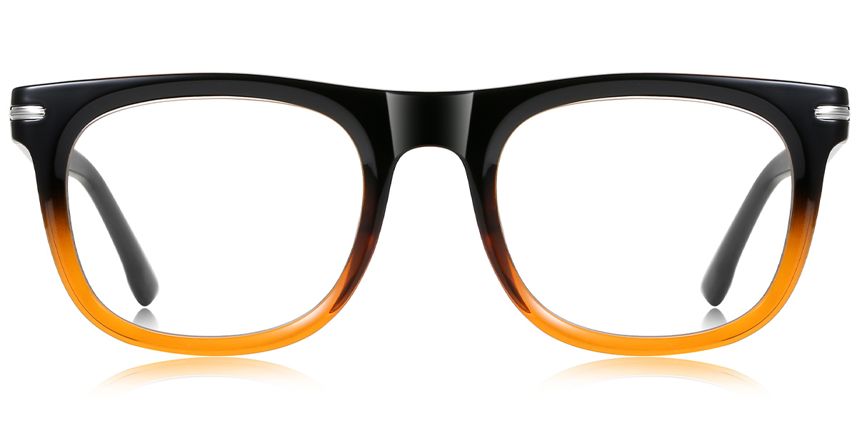 Square Reading Glasses gradient_black