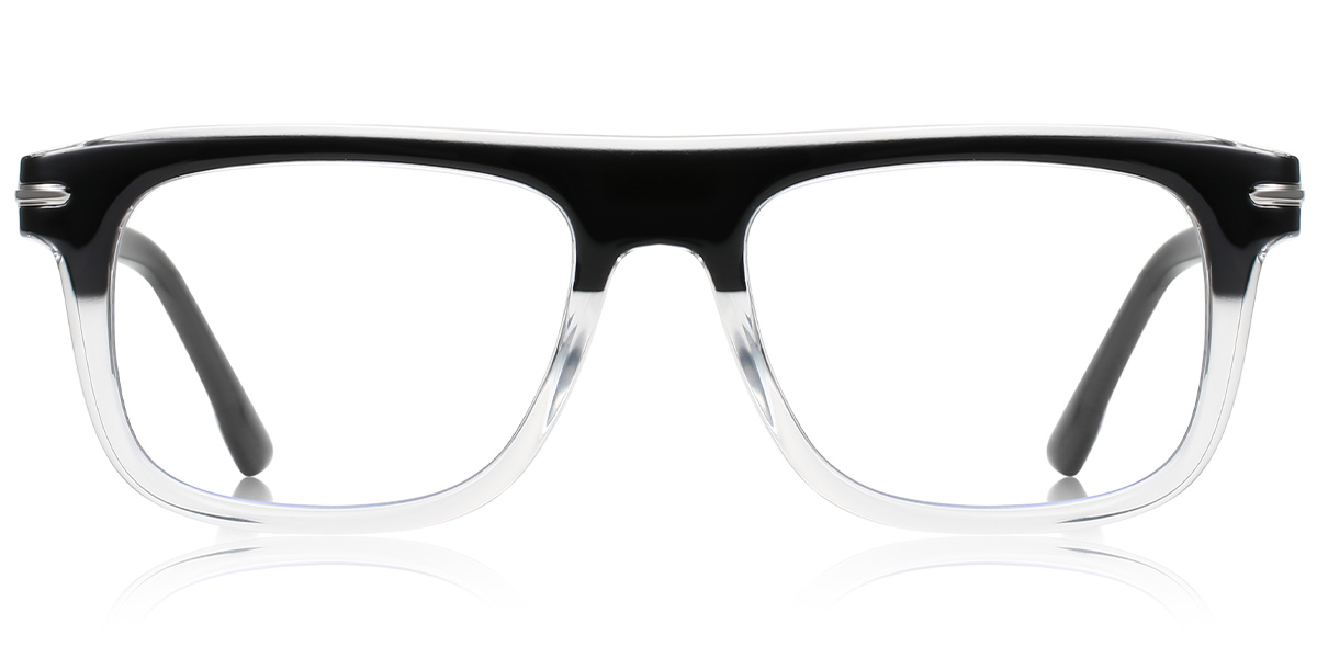 Rectangle Reading Glasses pattern-black