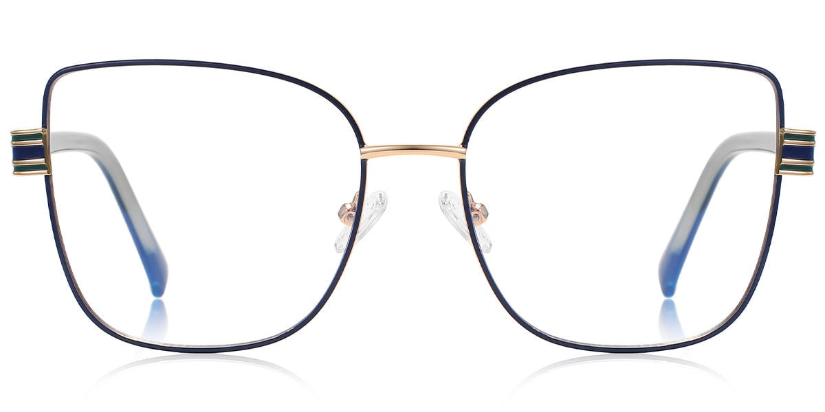 Square Reading Glasses blue