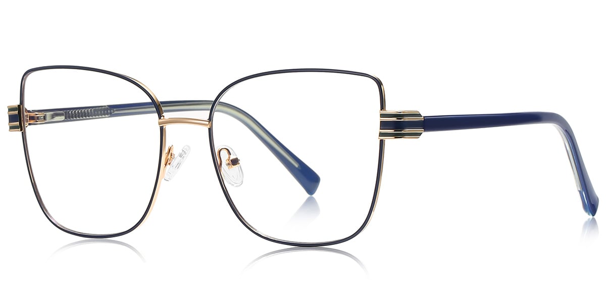 Square Reading Glasses blue