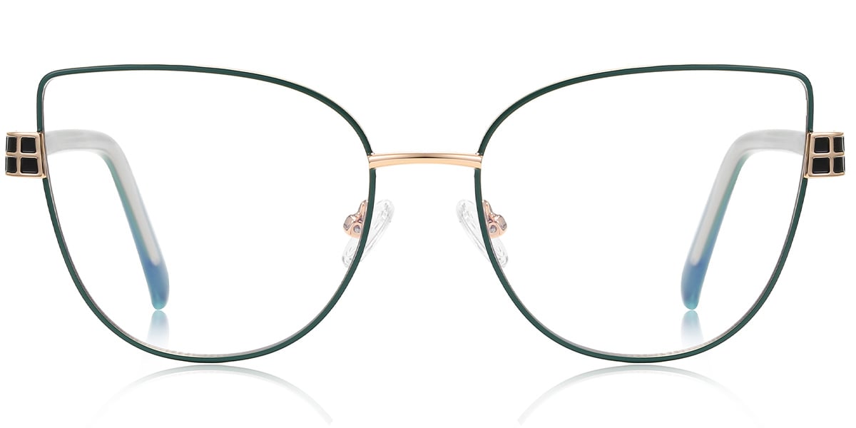 Cat Eye Reading Glasses green