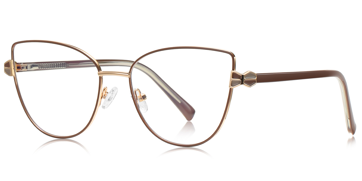 Cat Eye Reading Glasses brown