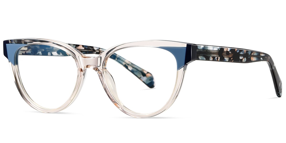 Acetate Cat Eye Reading Glasses pattern-translucent