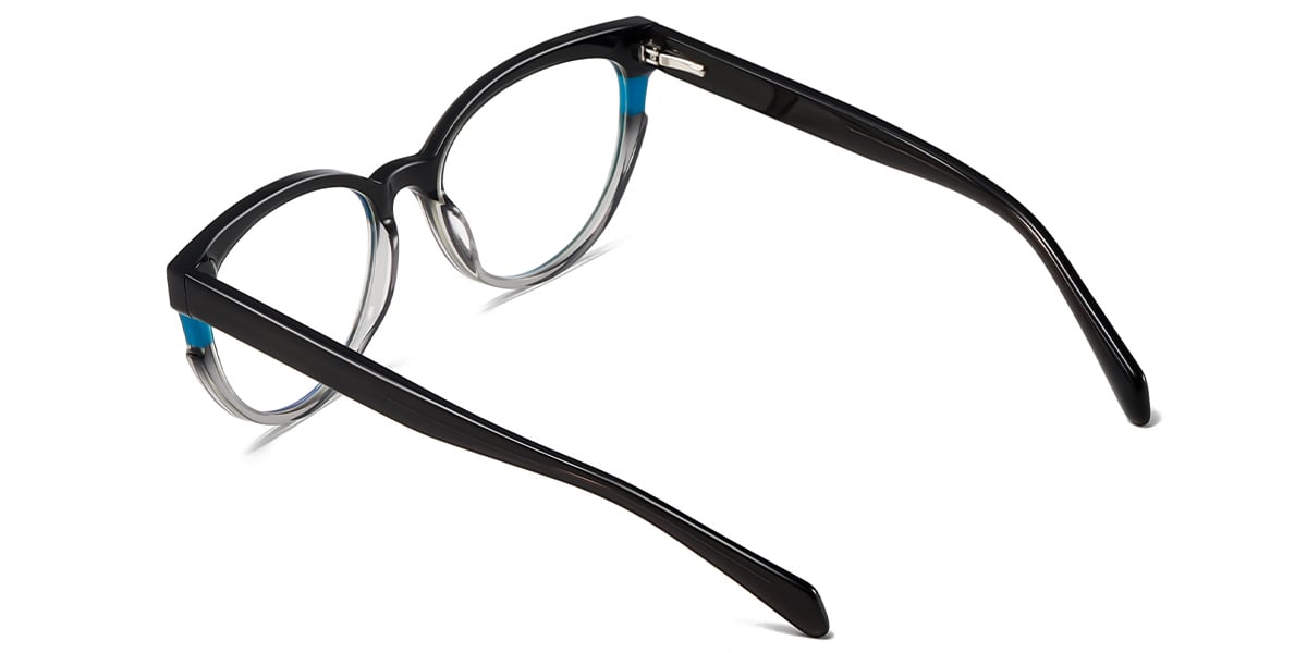 Acetate Cat Eye Reading Glasses gradient_black