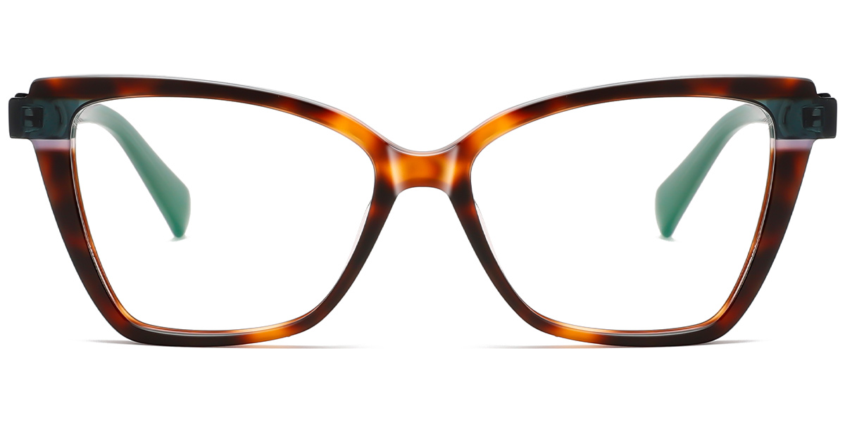 Acetate Square Cat Eye Reading Glasses pattern-tortoiseshell