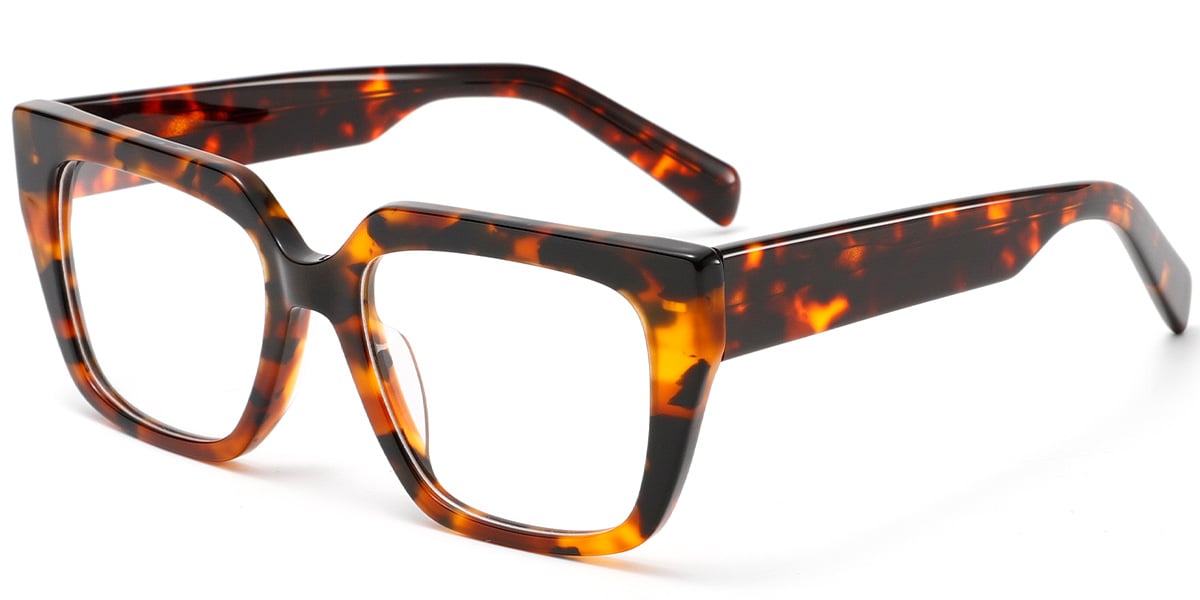 Acetate Rectangle Reading Glasses tortoiseshell