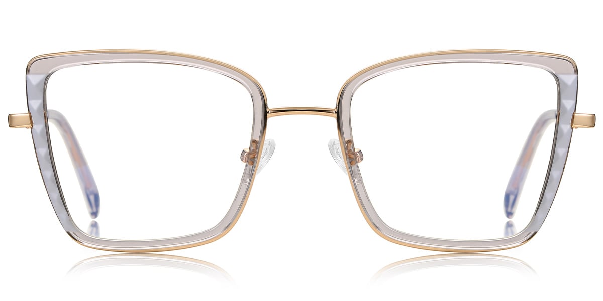 Square Reading Glasses pattern-grey