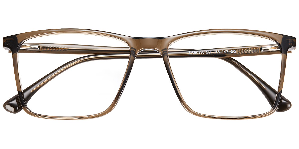 Acetate Square Reading Glasses translucent-green