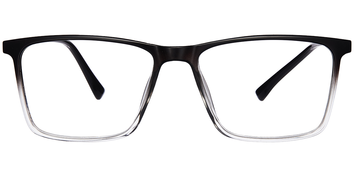 Acetate Square Reading Glasses gradient_black