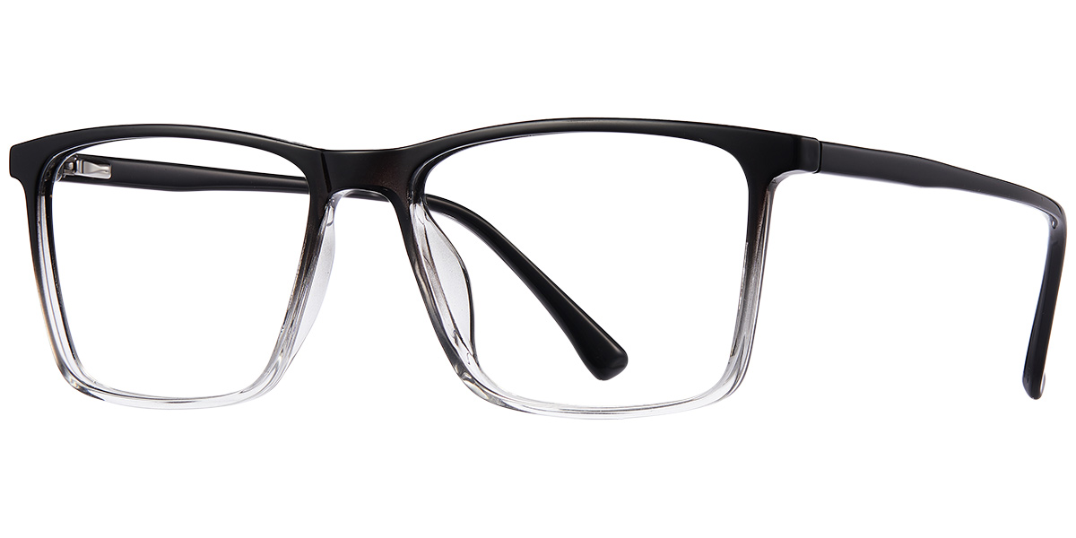 Acetate Square Reading Glasses gradient_black