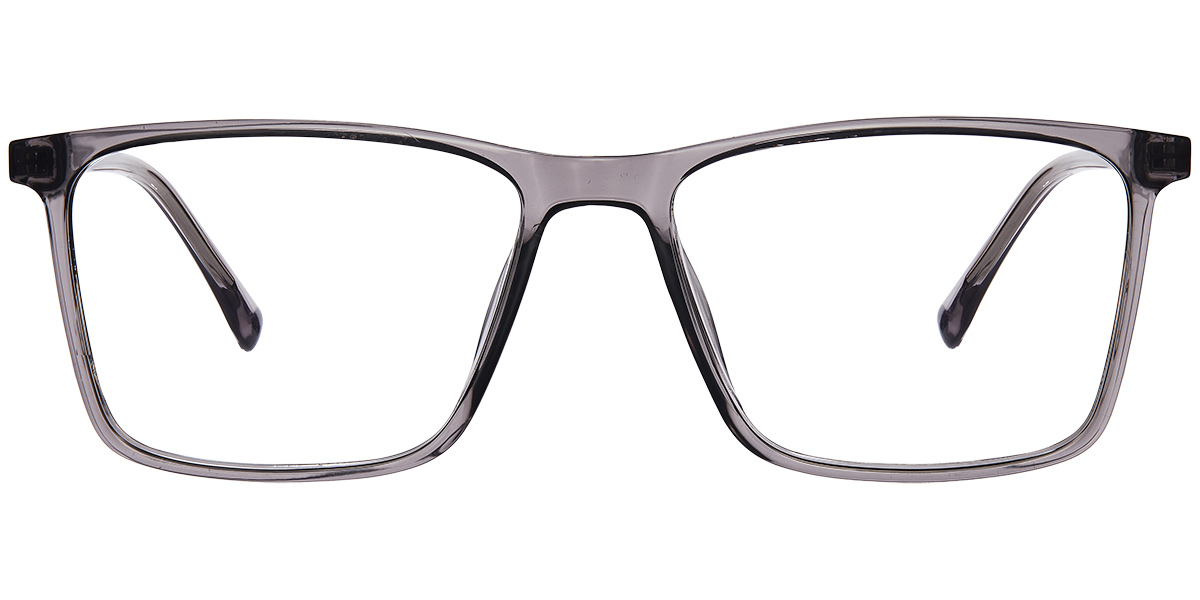 Acetate Square Reading Glasses translucent-grey