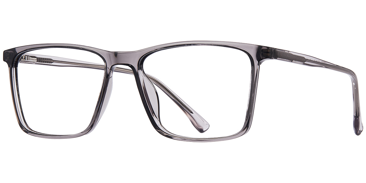 Acetate Square Reading Glasses translucent-grey