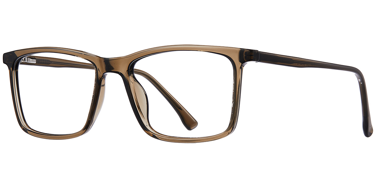 Acetate Square Reading Glasses translucent-green