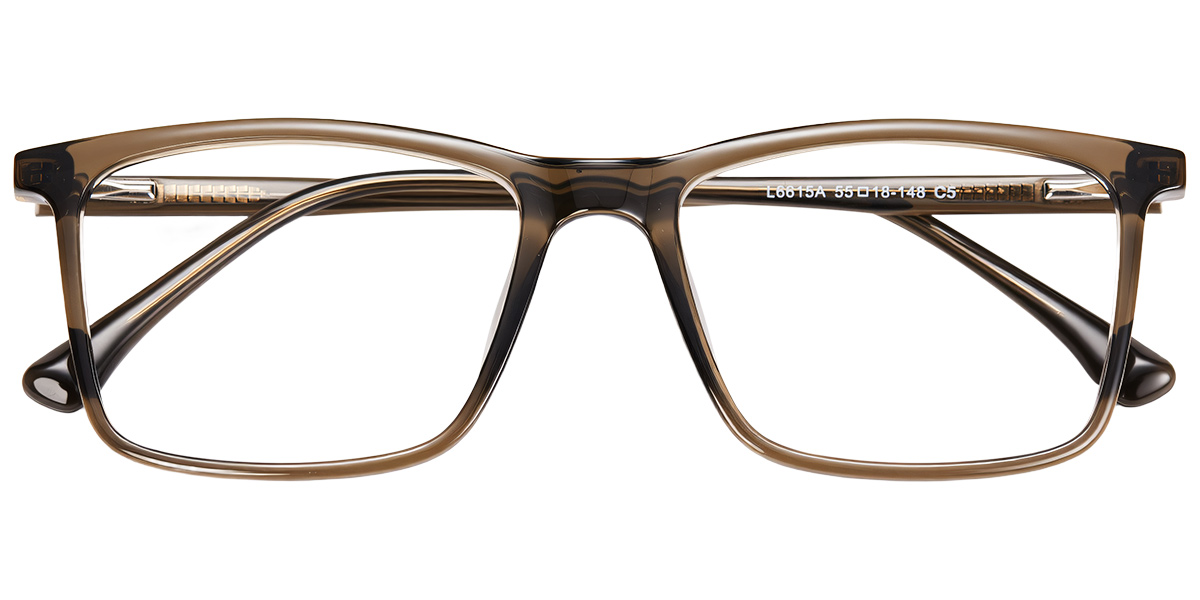 Acetate Square Reading Glasses translucent-green