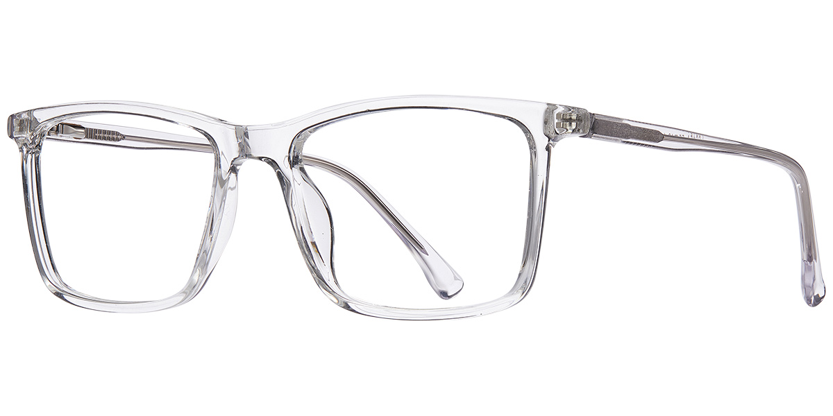Acetate Square Reading Glasses translucent-white