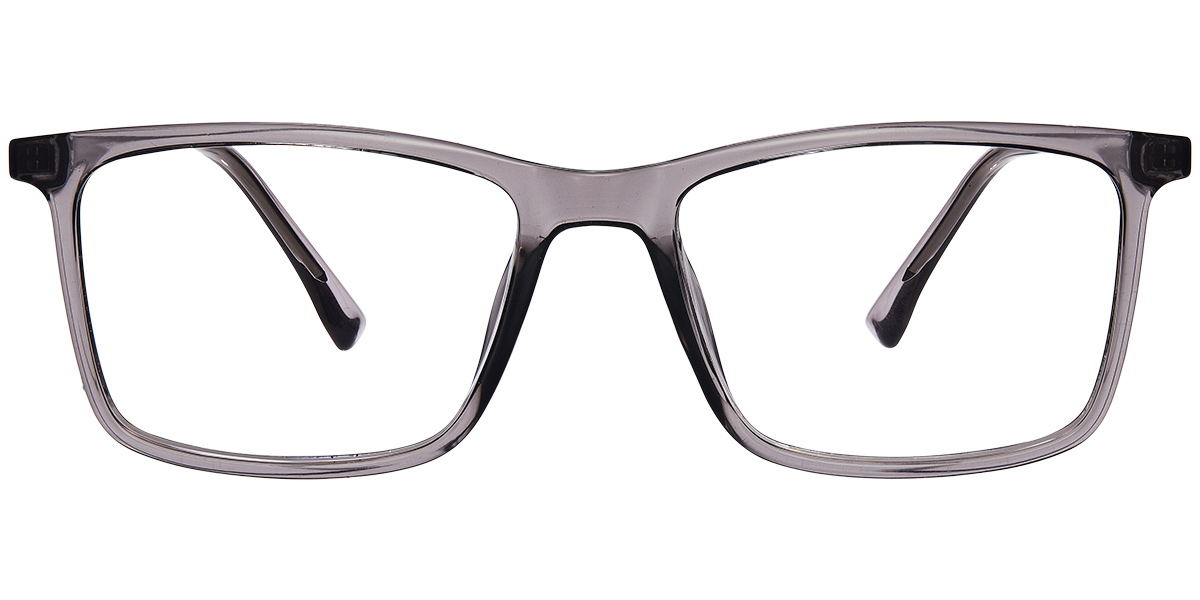 Acetate Square Reading Glasses translucent-grey