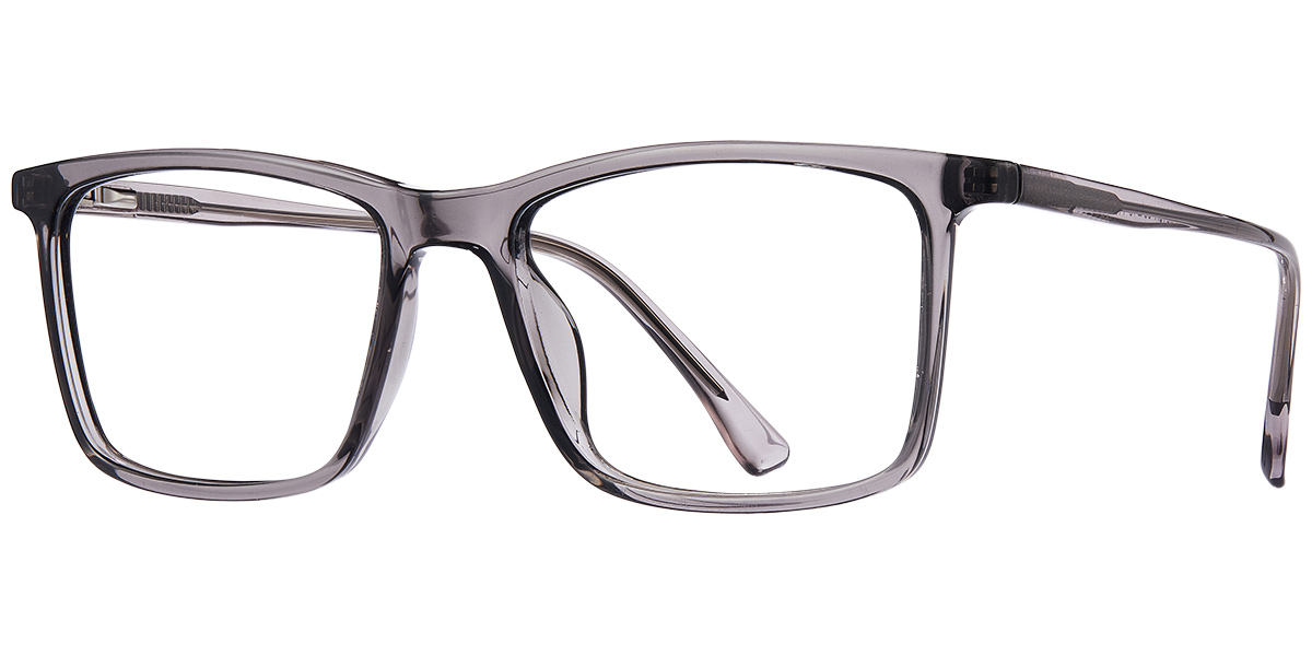 Acetate Square Reading Glasses translucent-grey