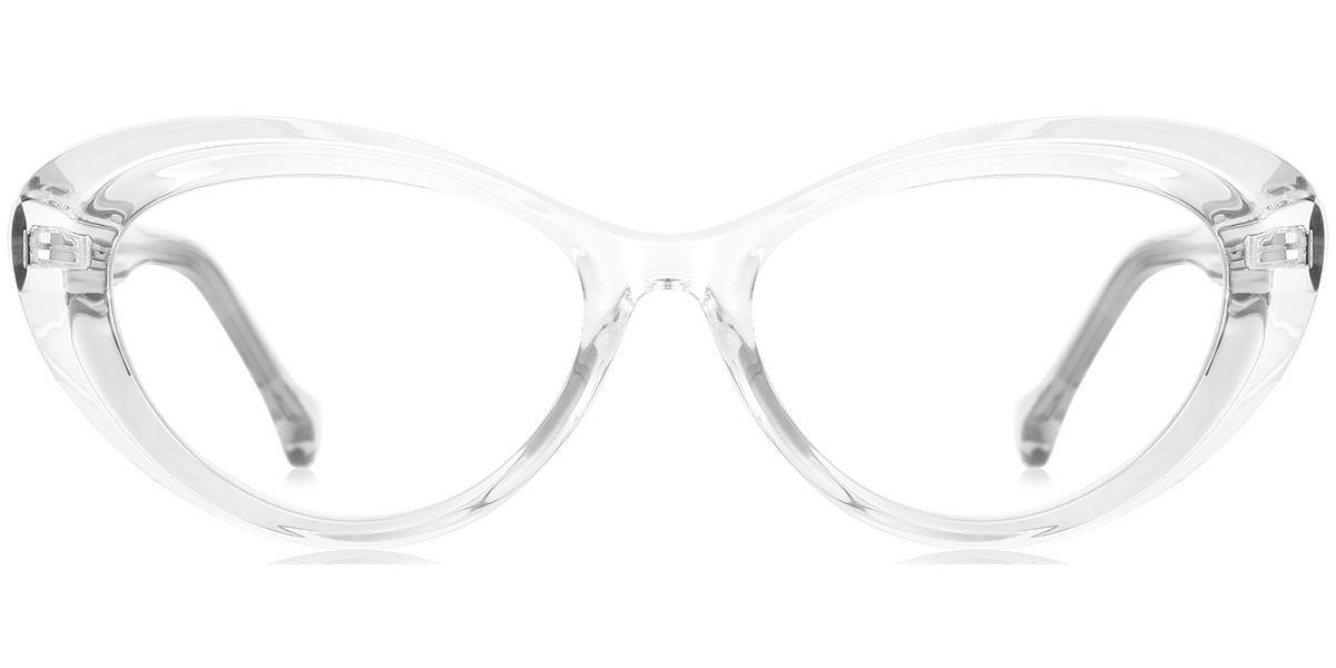 Oval Reading Glasses translucent-white