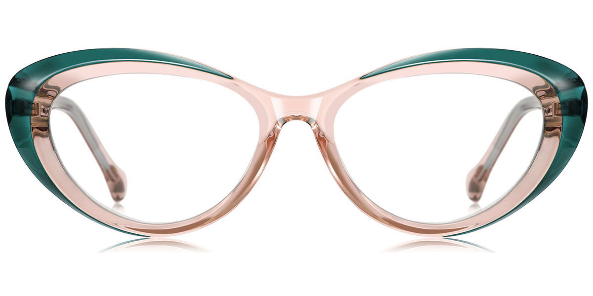 Oval Reading Glasses pattern-pink