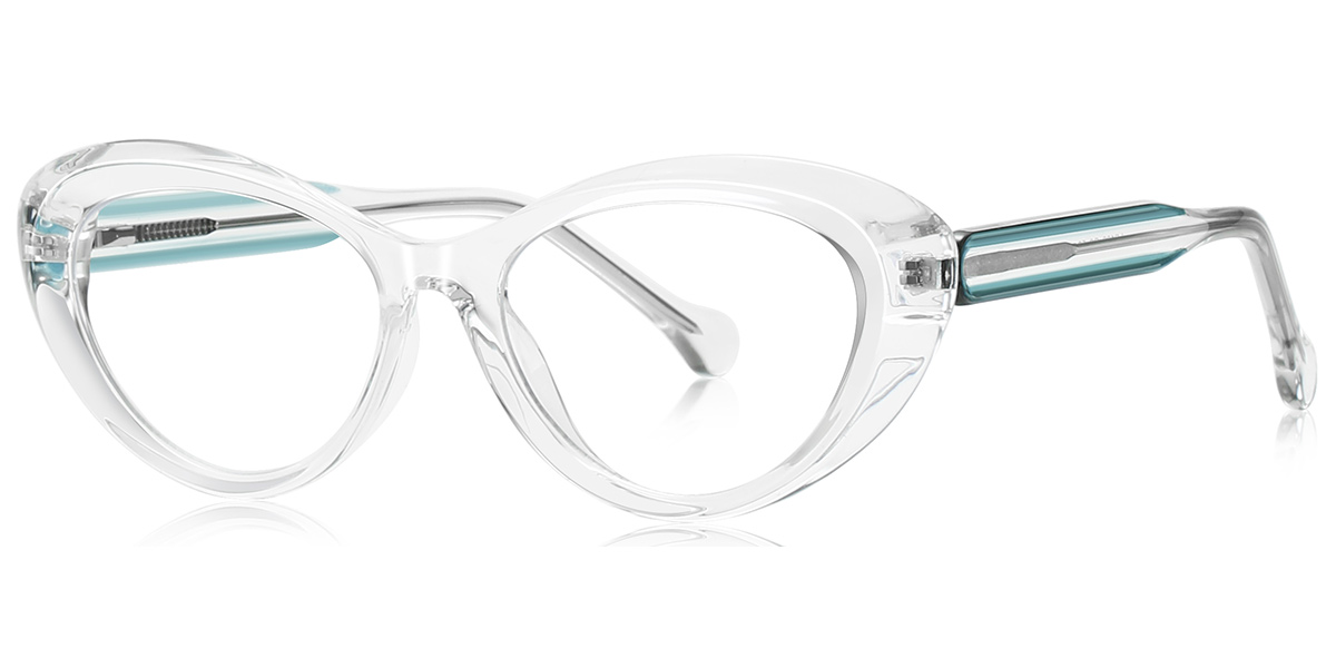 Oval Reading Glasses translucent-white
