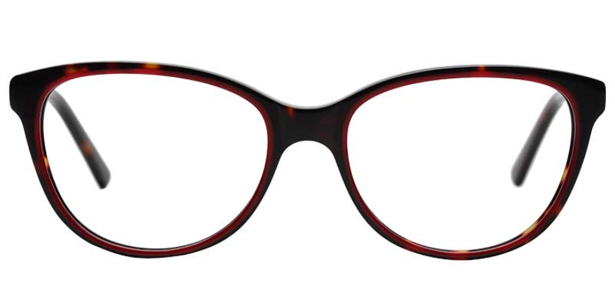 Acetate Cat Eye Reading Glasses pattern-red