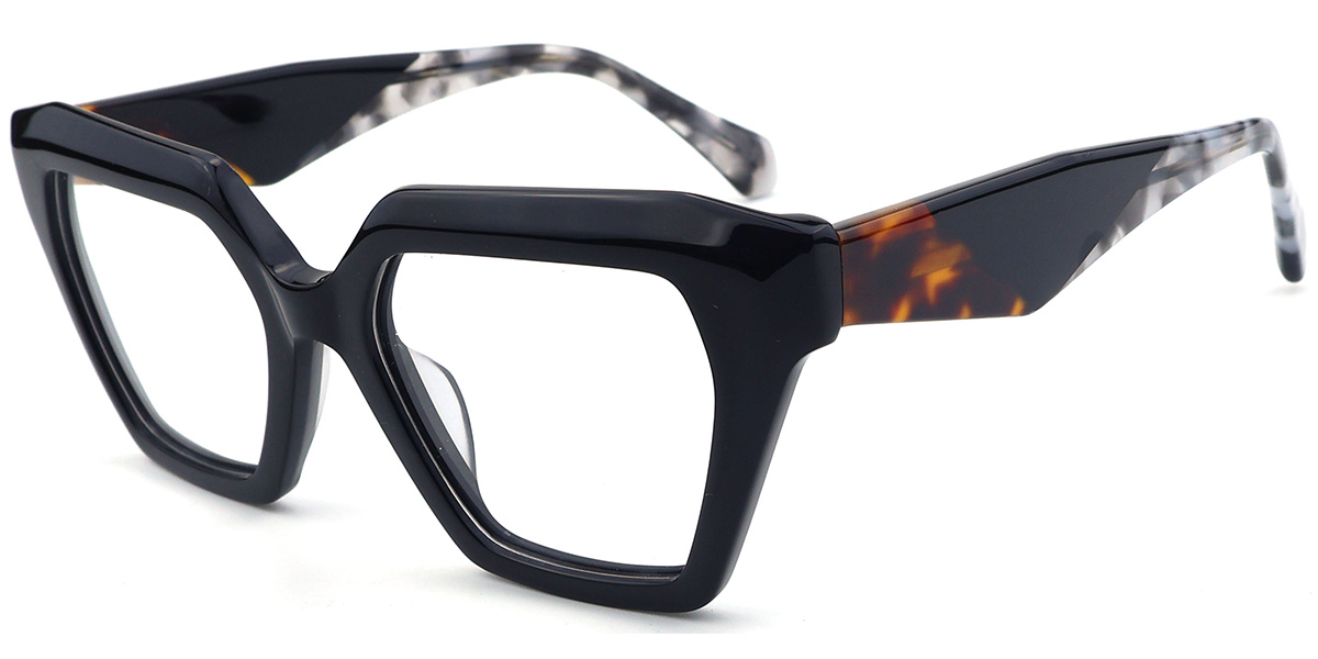 Acetate Square Reading Glasses black