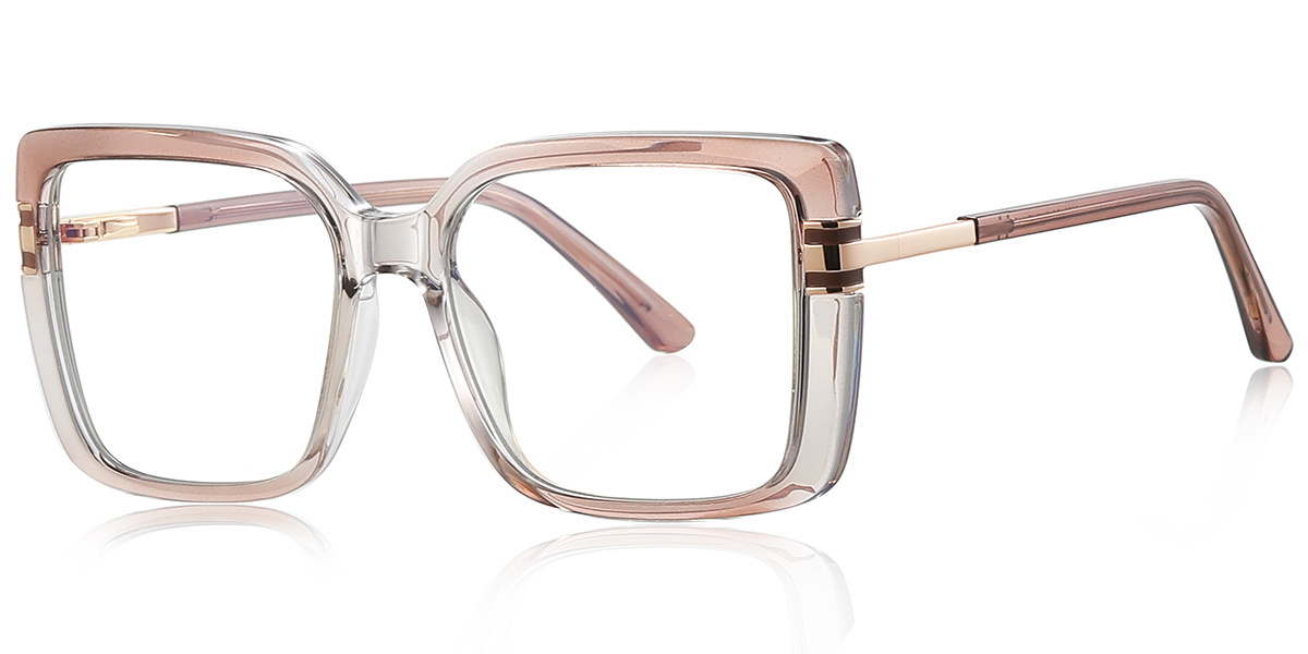 Square Reading Glasses gradient_brown