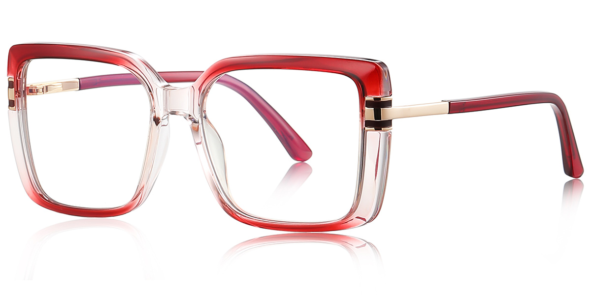Square Reading Glasses gradient_red