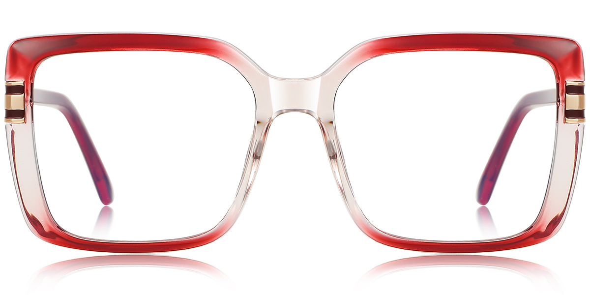 Square Reading Glasses gradient_red