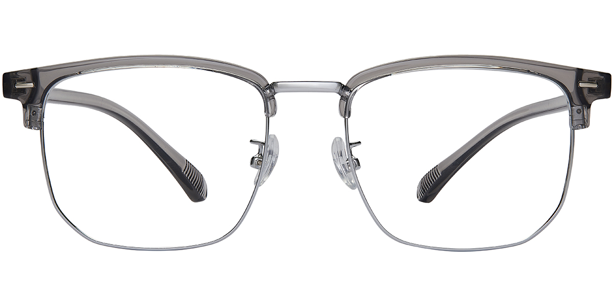 Browline Reading Glasses translucent-grey