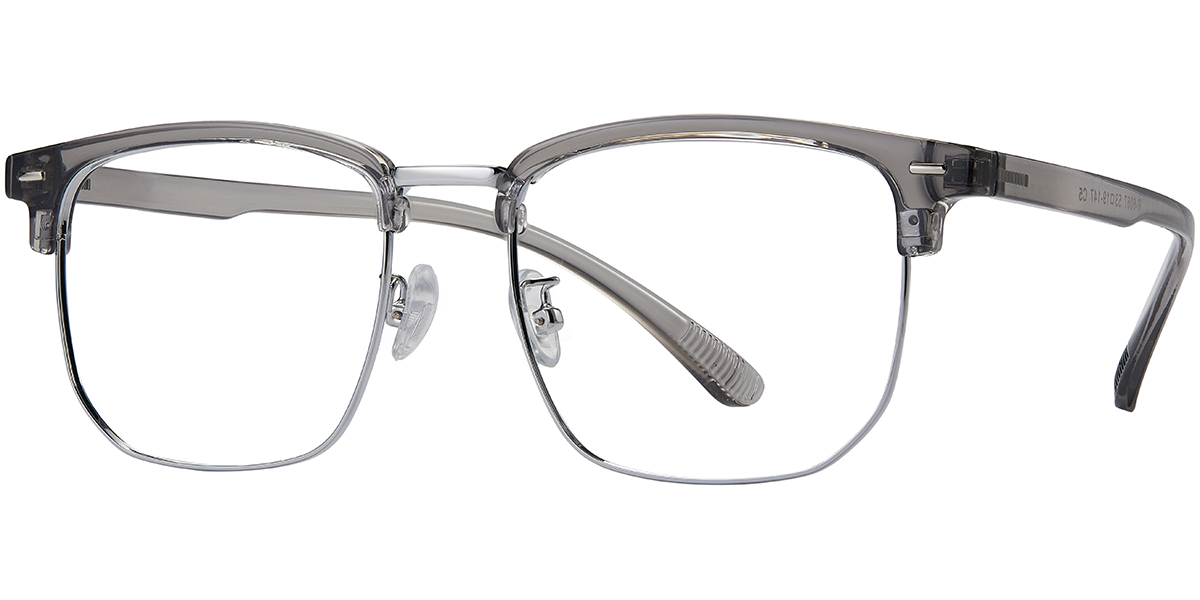 Browline Reading Glasses translucent-grey