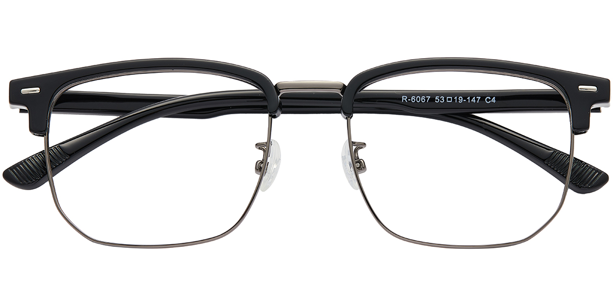 Browline Reading Glasses black-grey