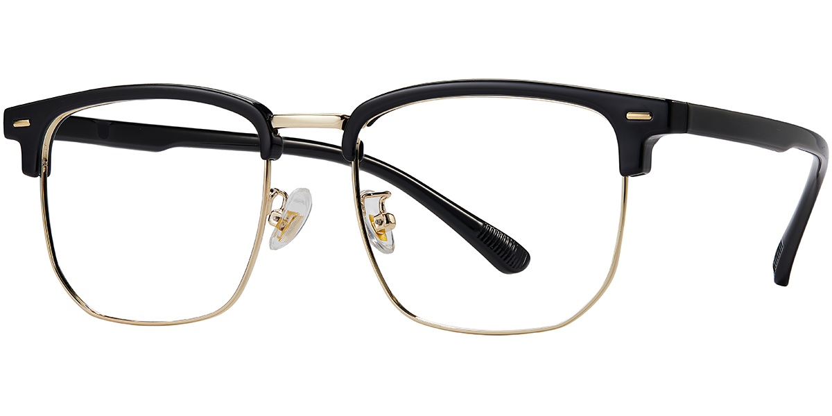 Browline Reading Glasses black-gold