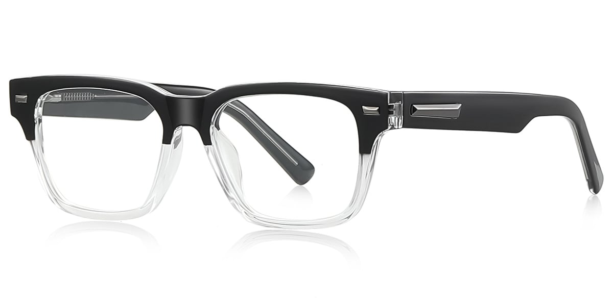 Square Reading Glasses gradient_black