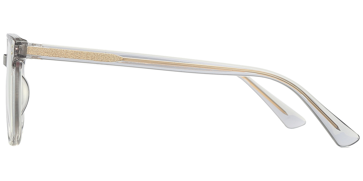 Square Reading Glasses translucent-grey