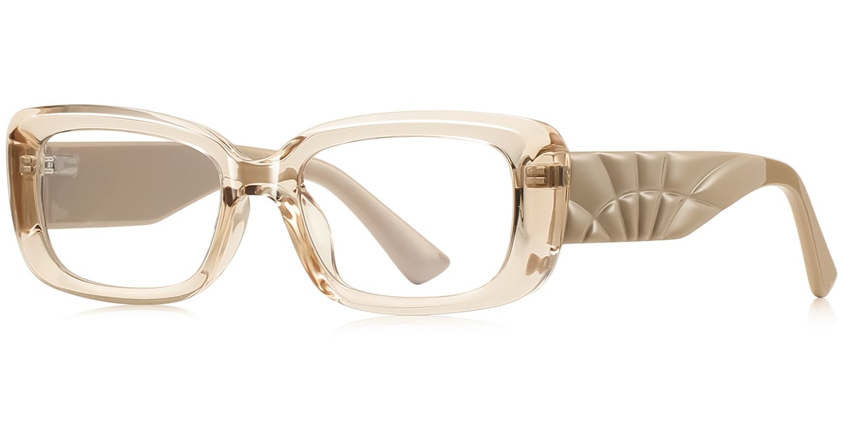Rectangle Reading Glasses translucent-light_brown