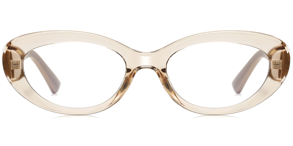 Oval Reading Glasses translucent-light_brown