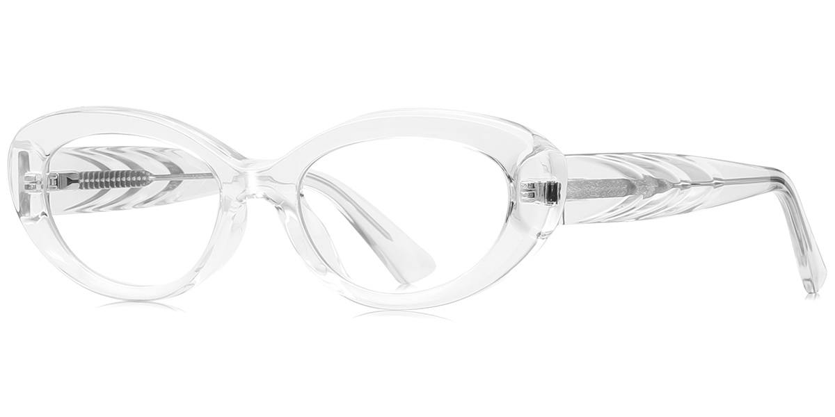 Oval Reading Glasses translucent
