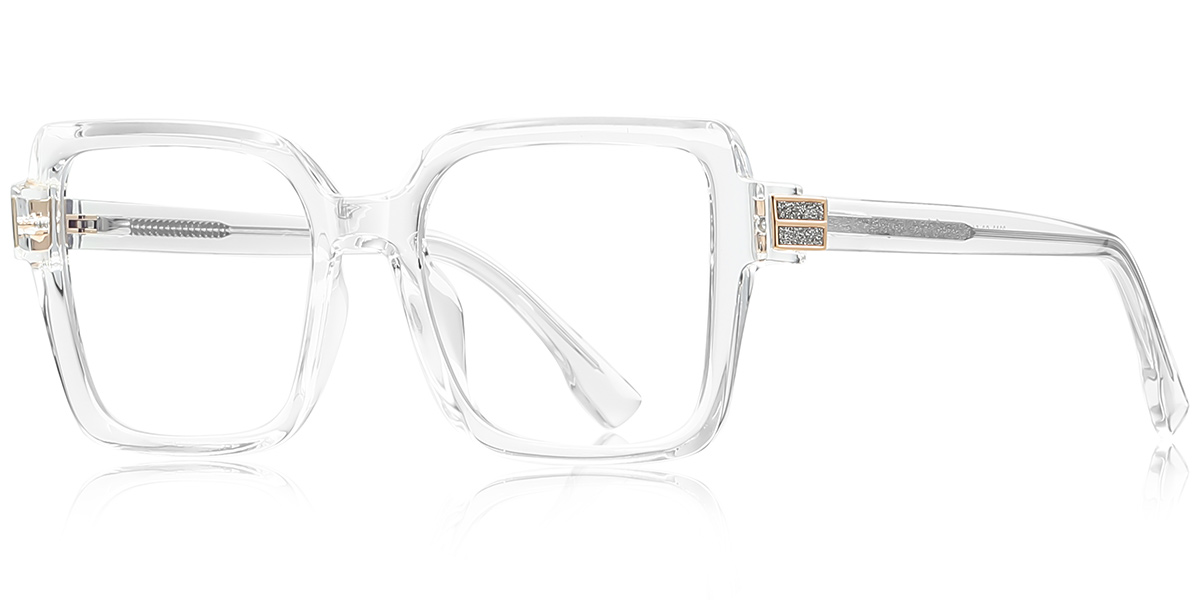 Square Reading Glasses translucent