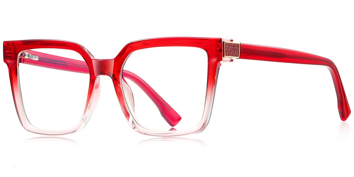 Square Reading Glasses gradient_red