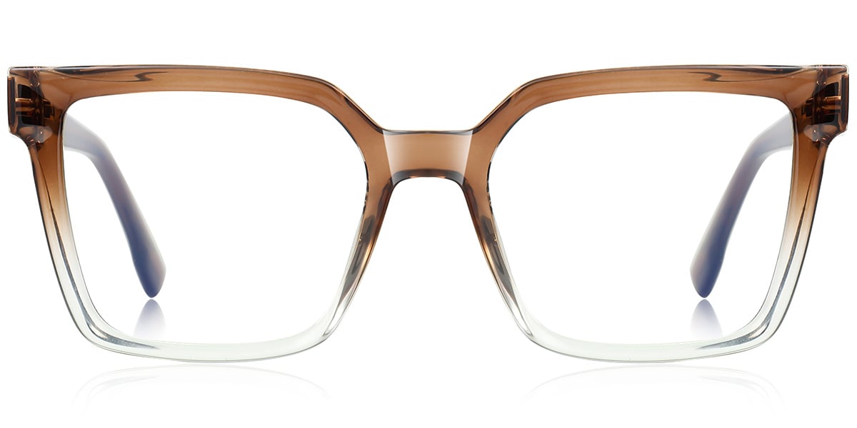 Square Reading Glasses gradient_brown