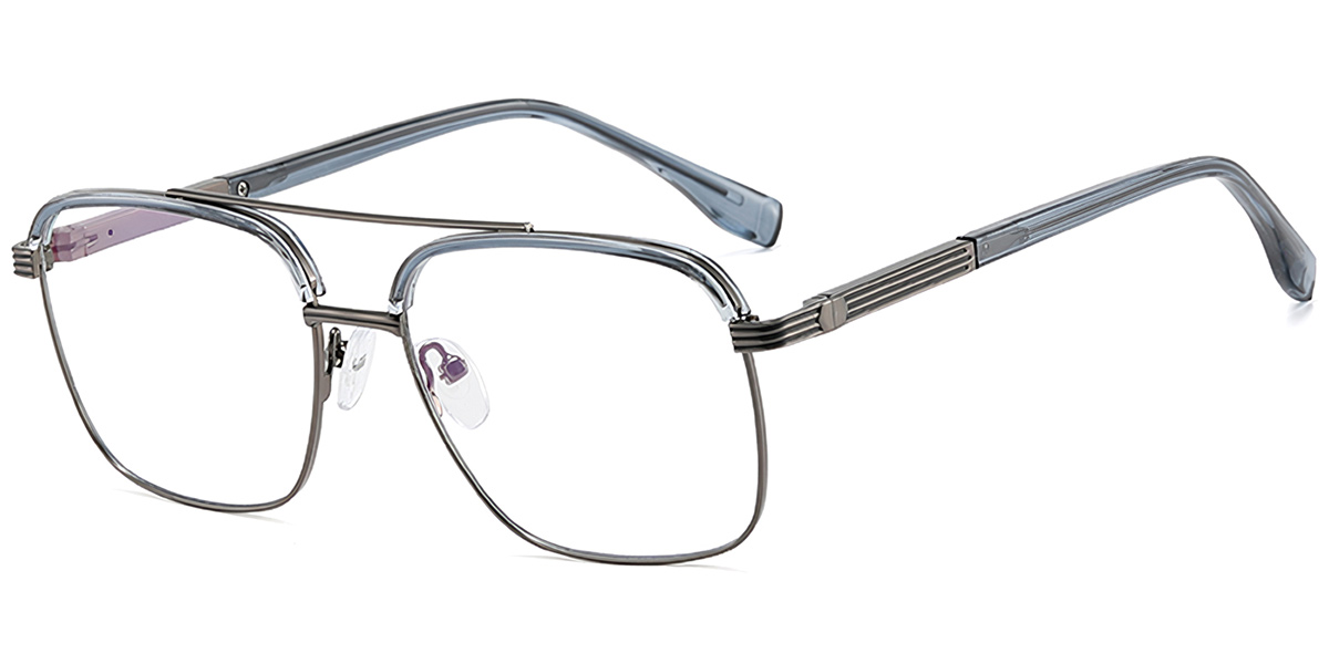 Aviator Reading Glasses translucent-blue