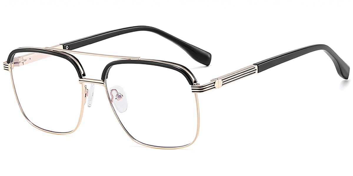 Aviator Reading Glasses black-gold