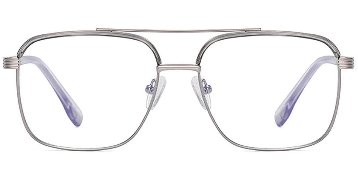 Aviator Reading Glasses translucent-grey