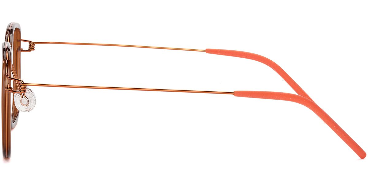 Acetate Square Reading Glasses brown