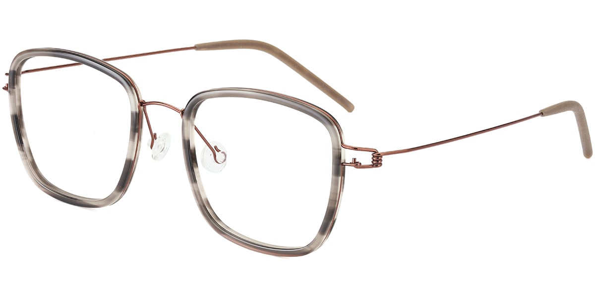 Acetate Square Reading Glasses pattern-grey