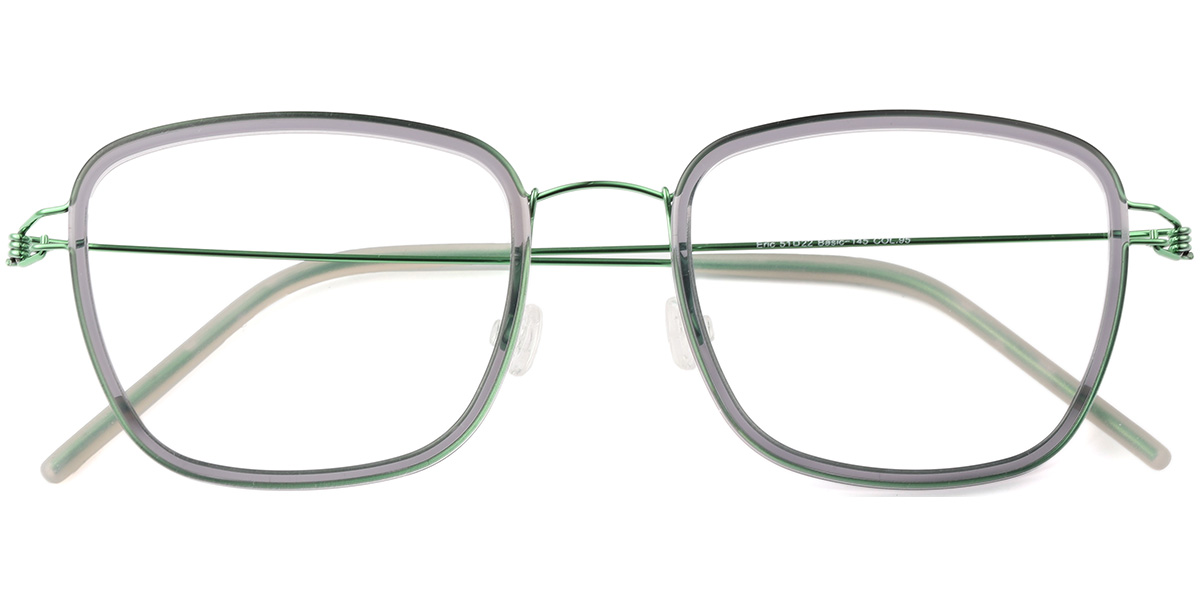 Acetate Square Reading Glasses translucent-grey