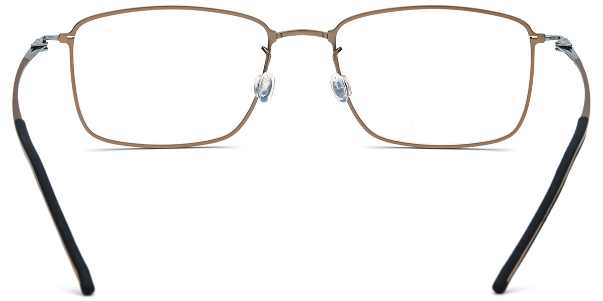 Titanium Rectangle Reading Glasses gold