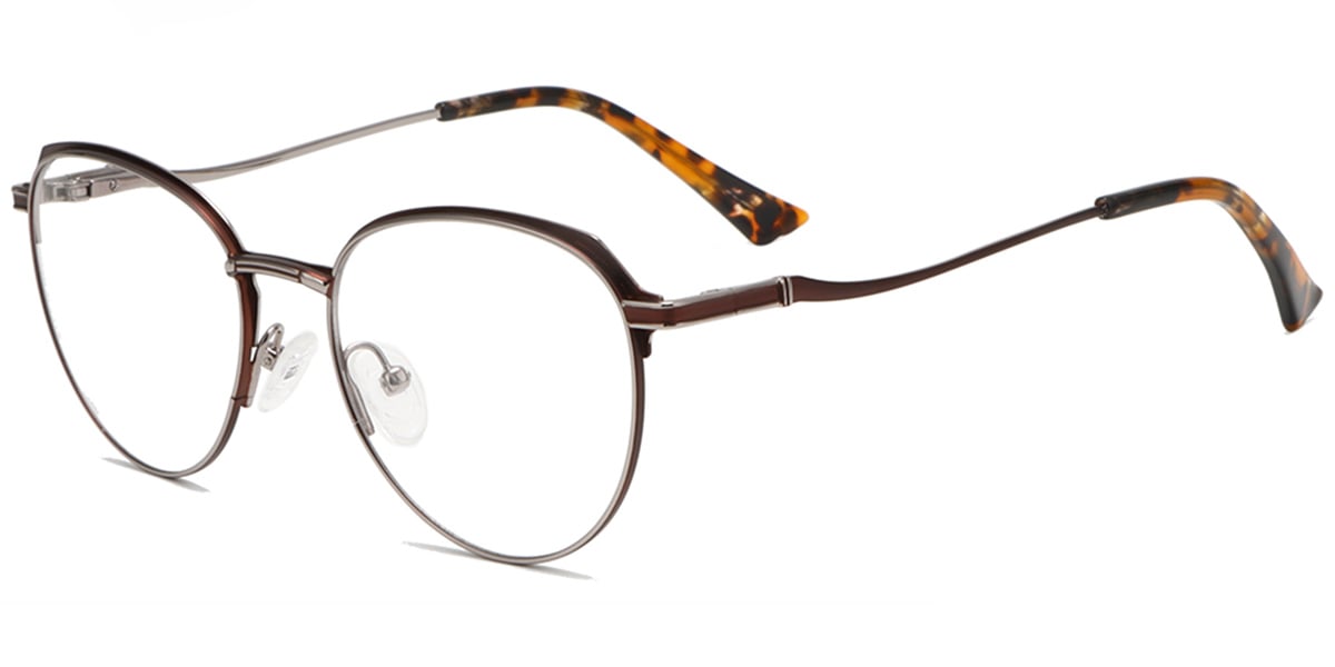 Acetate Oval Reading Glasses brown